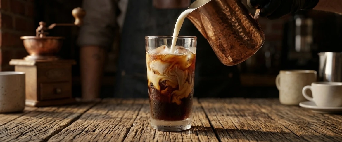 Cremiger Cold Brew Latte – der ideale kalte Kaffee mit Zusatz von Milch und Eis