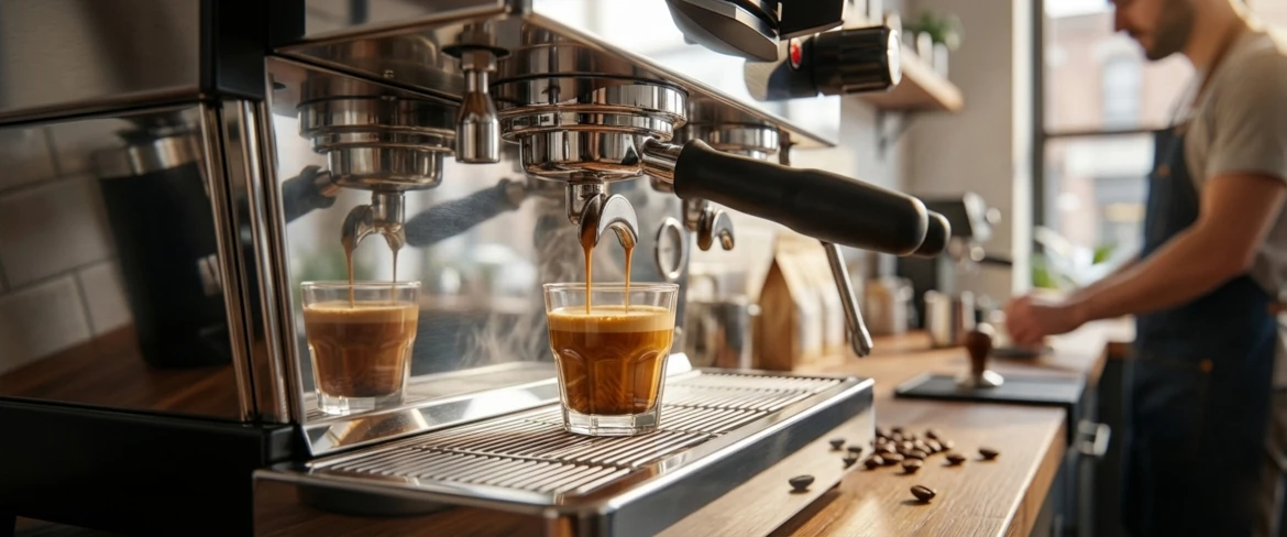 Przygotowanie espresso do kawy cortado – baza hiszpańskiej kawy