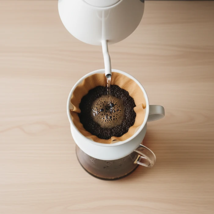 Kaffeezubereitung mit einem Kaffee-Dripper