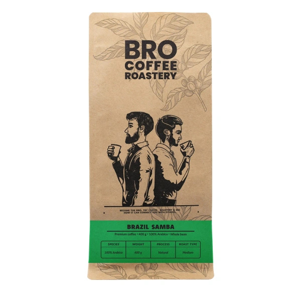 Bro Coffee Roastery – Kawa ziarnista Brazil Samba Premium 400 g