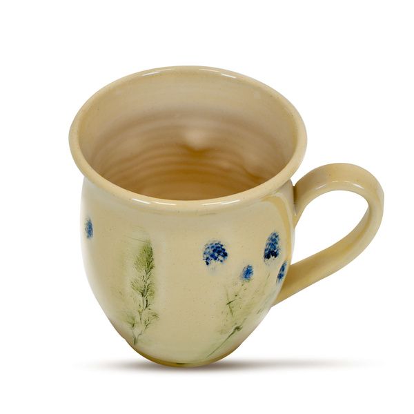Ceramic Cup Flora Blue 350ml – Crater series