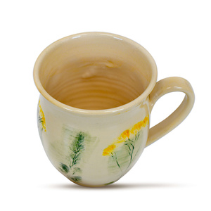 Ceramic Cup Flora Yellow 350ml – Crater series