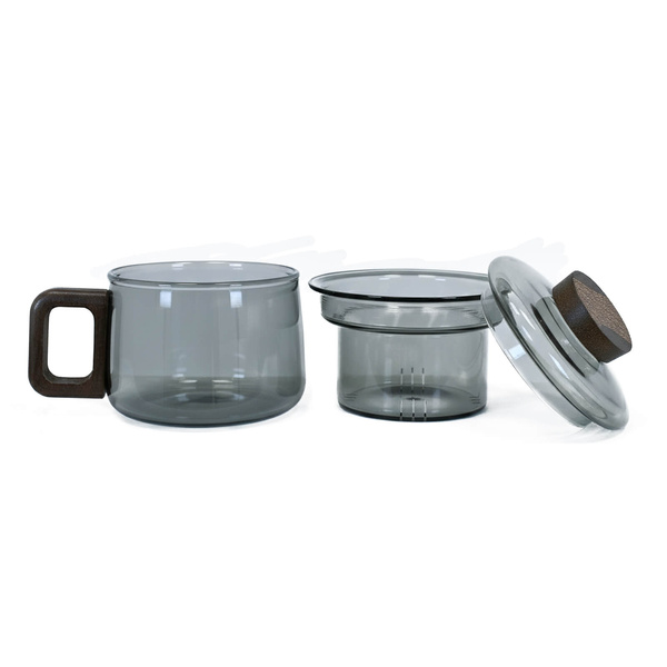 Glastasse mit Sieb Cebador Vidrio 200 ml